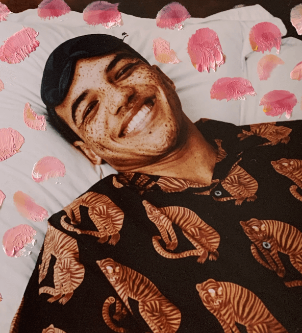 man in pajamas